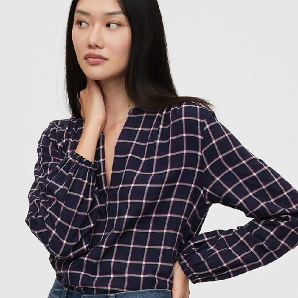 BNWT Gap Popover Plaid Shirt XXL